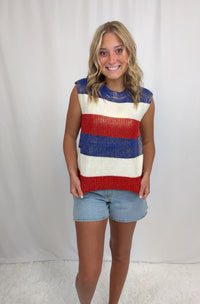 4th Striped Vest Top
