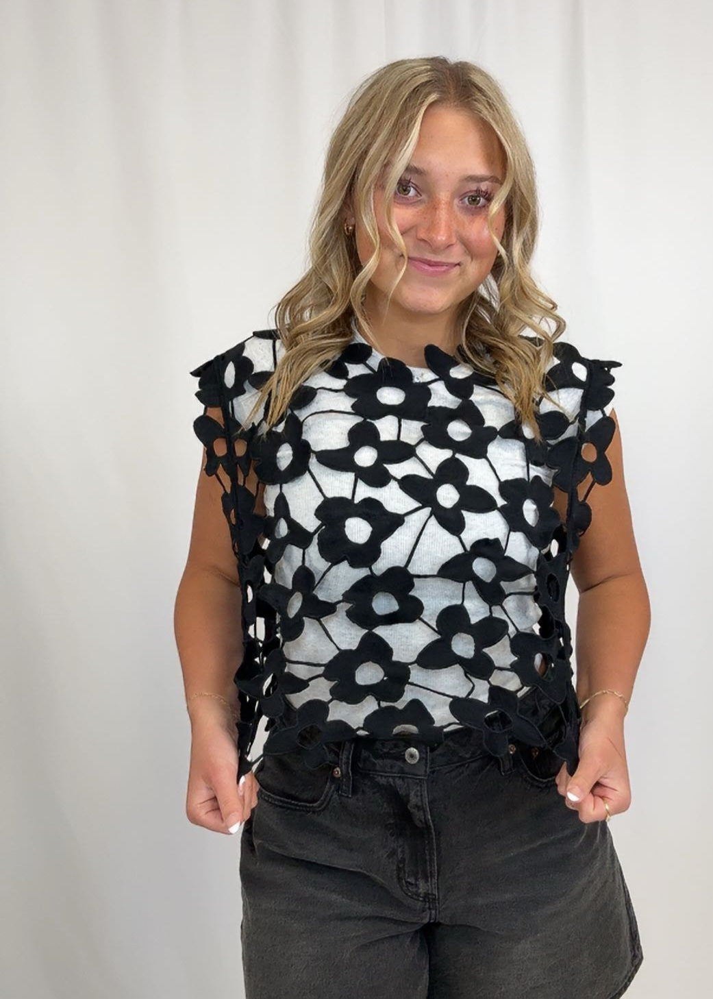Bree Open Crochet Vest