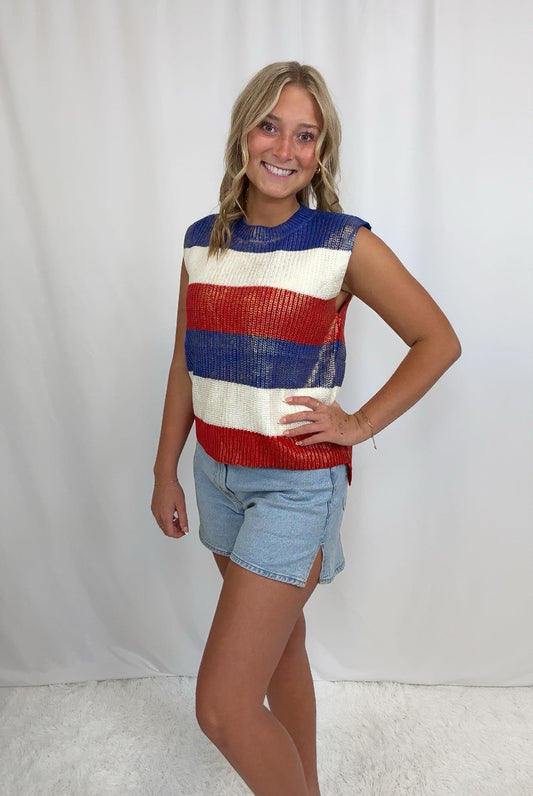 4th Striped Vest Top