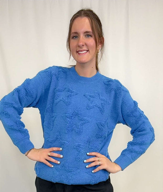 Fuzzy Star Sweater