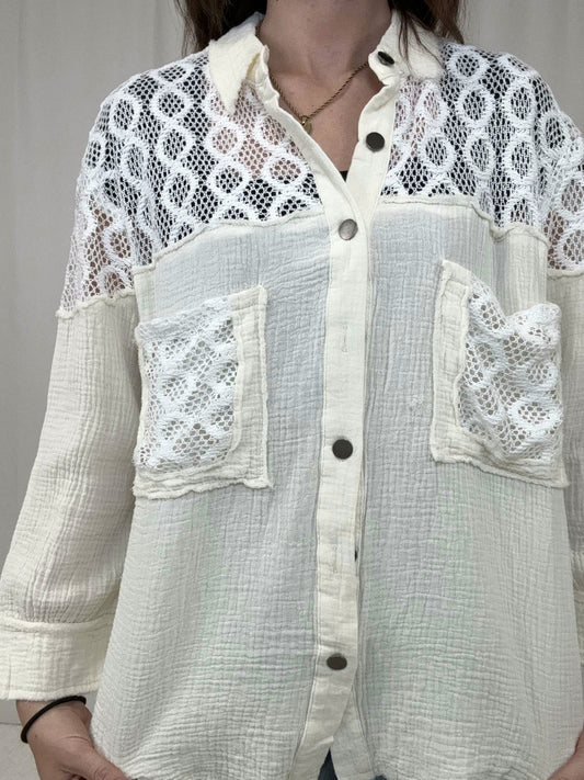 Nina Natural Panel Shirt