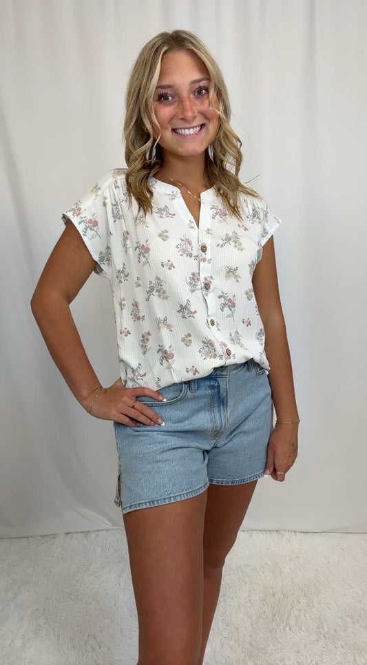 Francesca Floral Top