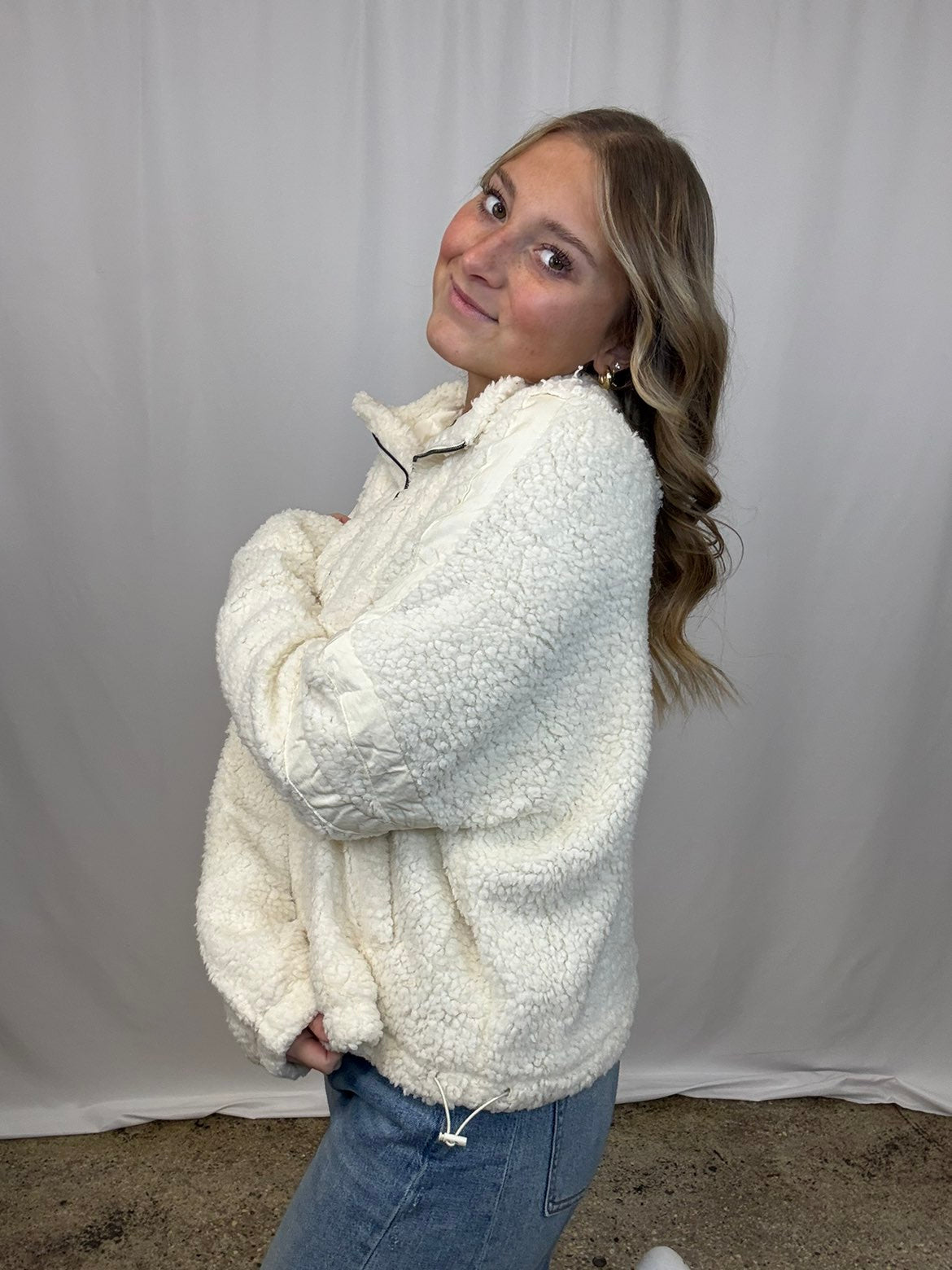 Cassie Cream Sherpa