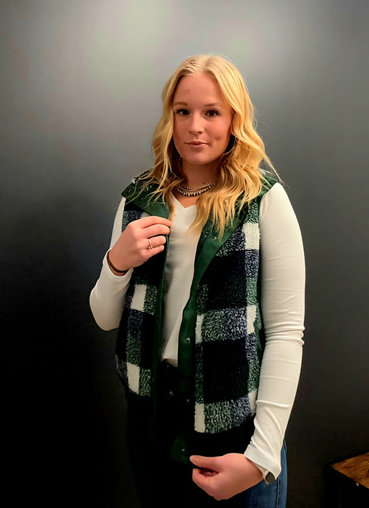 Sutton Plaid Vest