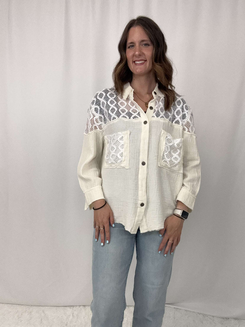 Nina Natural Panel Shirt