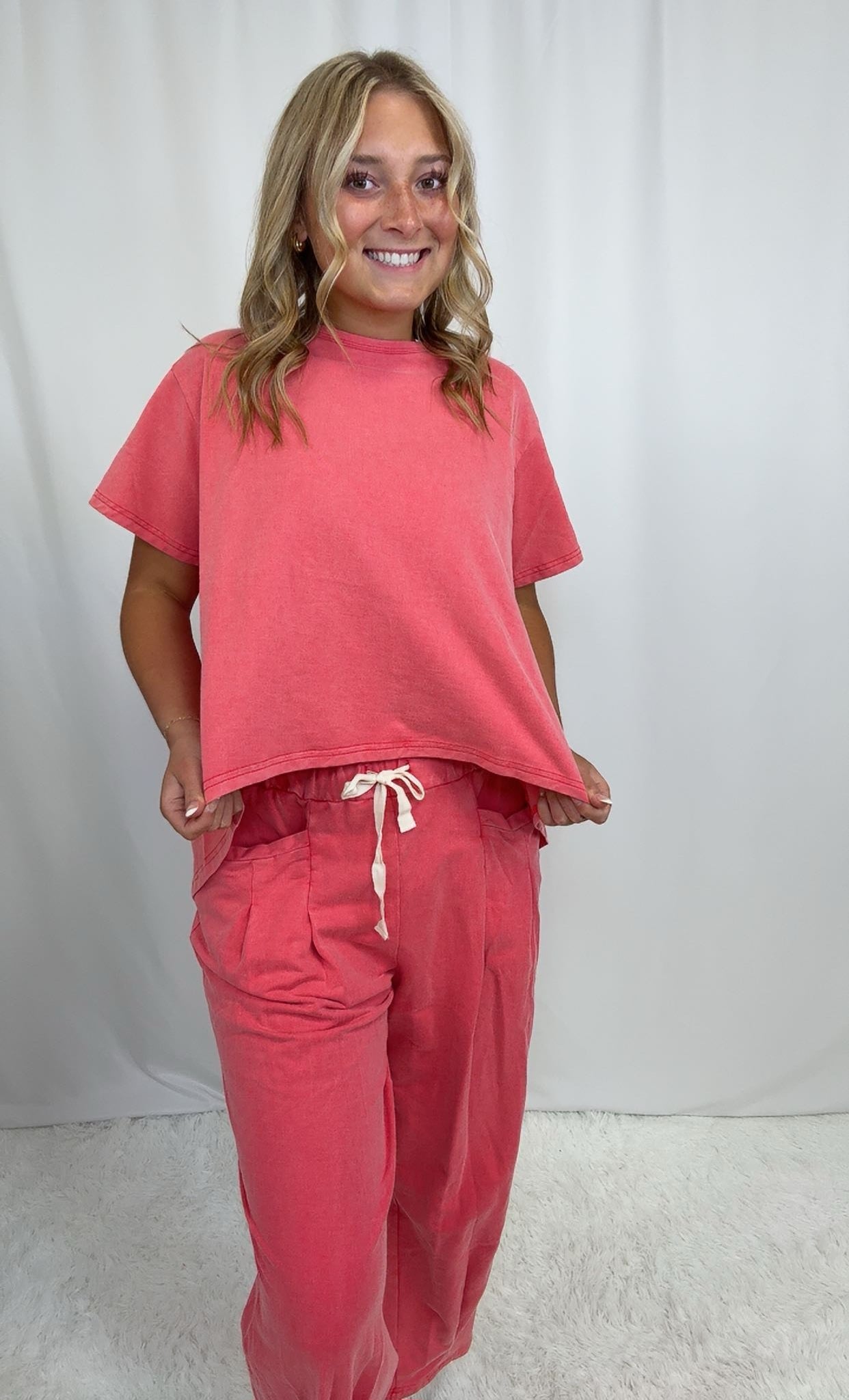 Rae Cotton Red SET