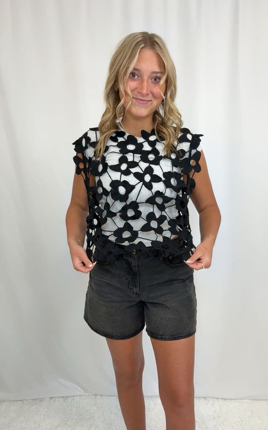 Bree Open Crochet Vest