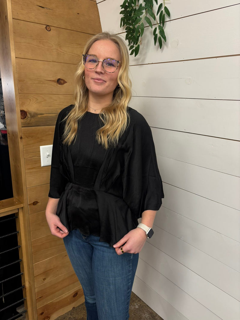 Elegant Peplum Blouse