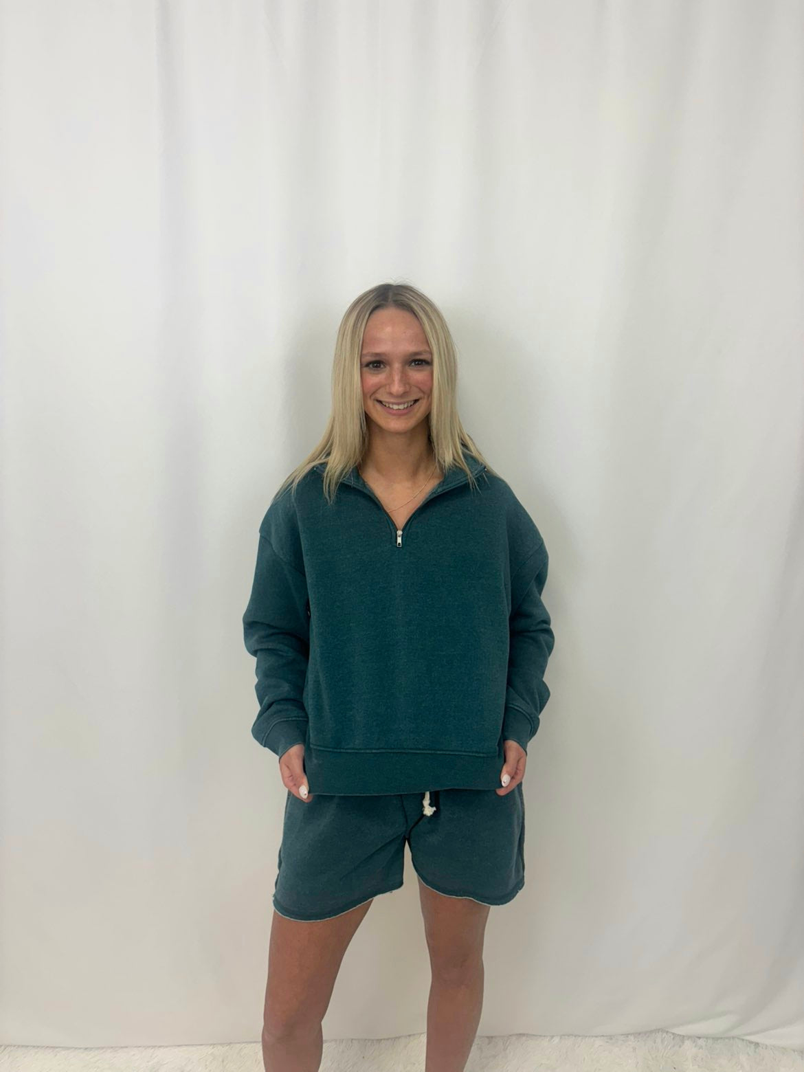 French Half Zip Pullover