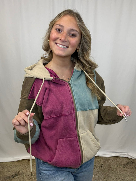 Yasmine Colorblock Hoodie