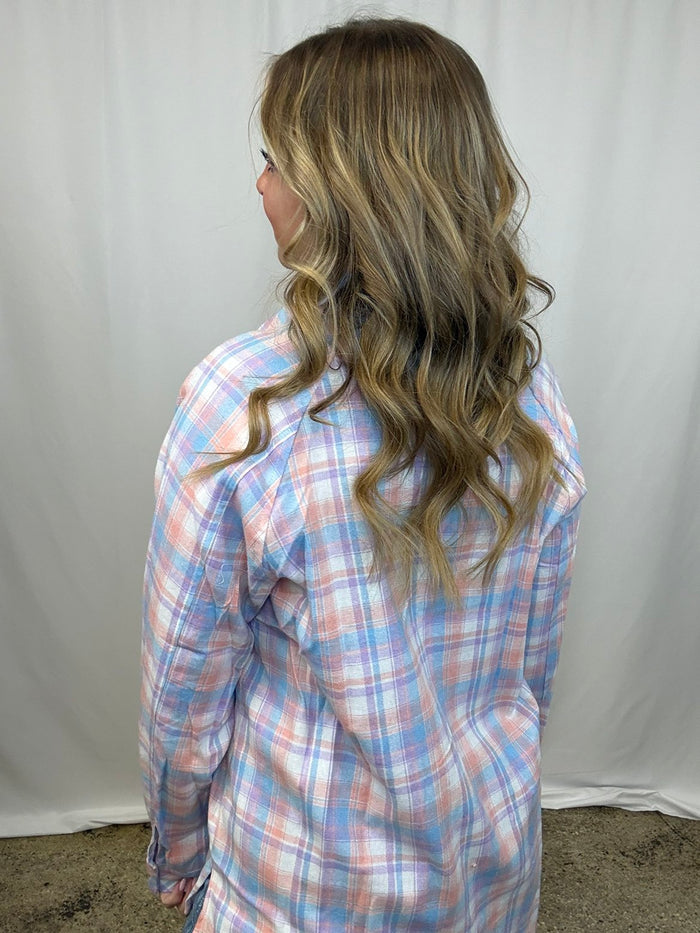 Pink Plaid Shirt