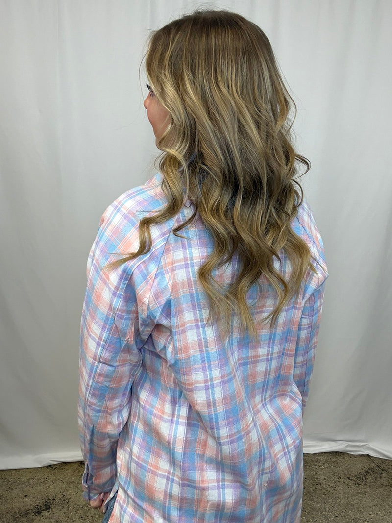 Pink Plaid Shirt