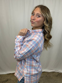 Pink Plaid Shirt