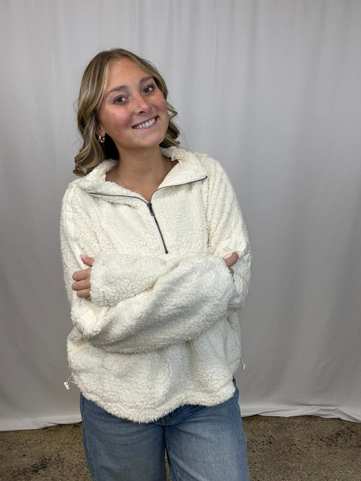 Cassie Cream Sherpa
