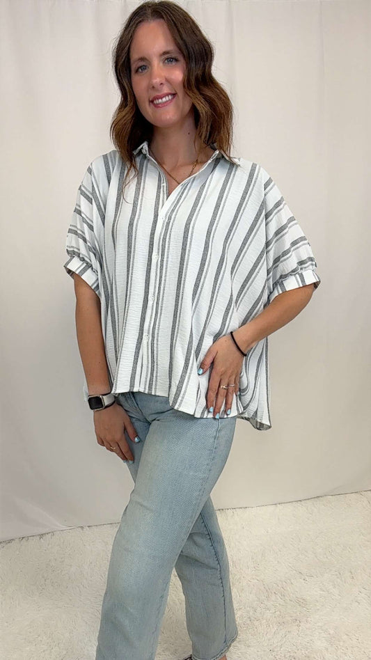Shirley Stripe Blouse - SALE
