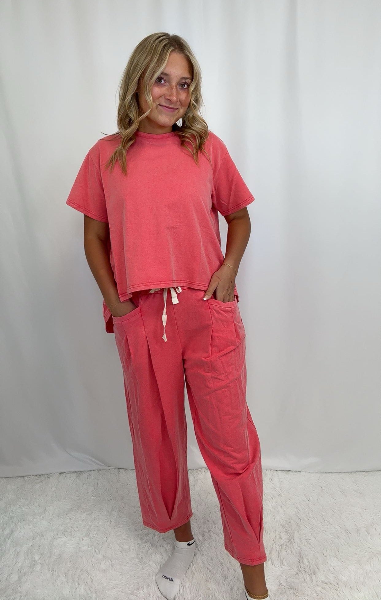 Rae Cotton Red SET