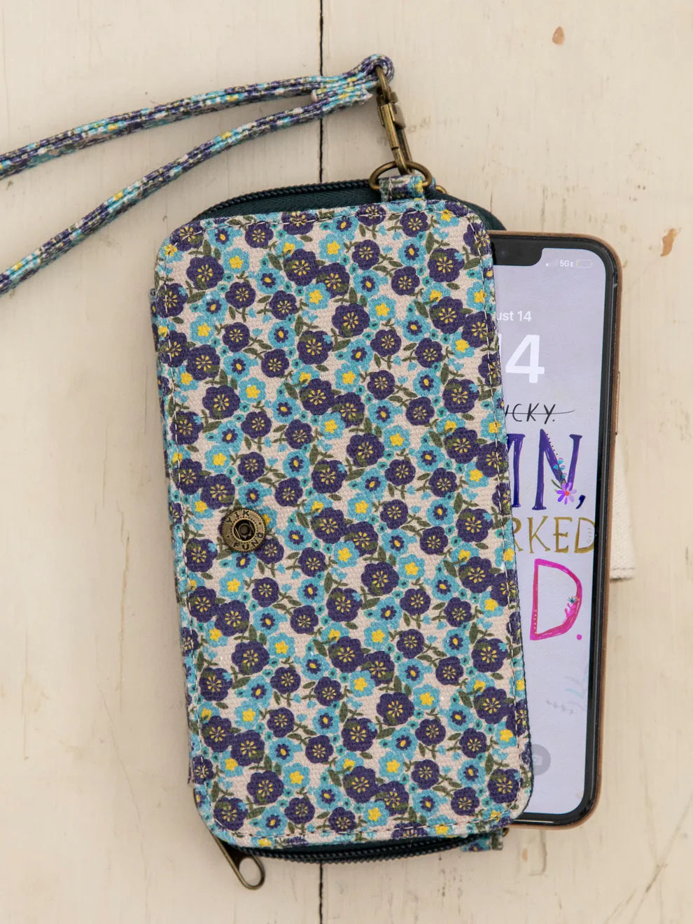 Blue Ditsy Floral Wallet
