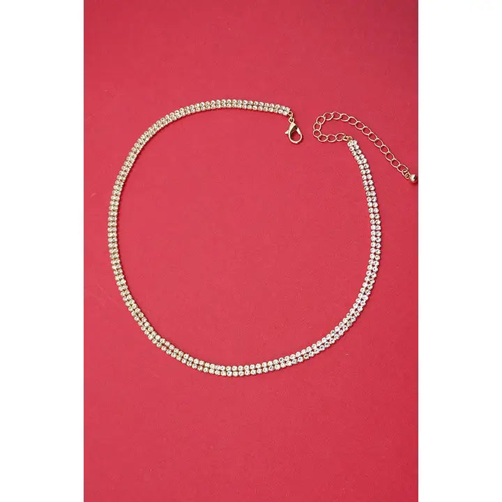 Rhinestone Chain Necklace