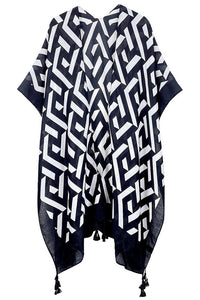 Black Geo Kimono