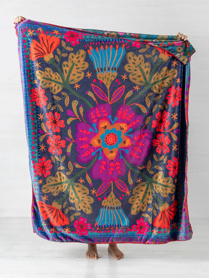 Pink Flower Blanket