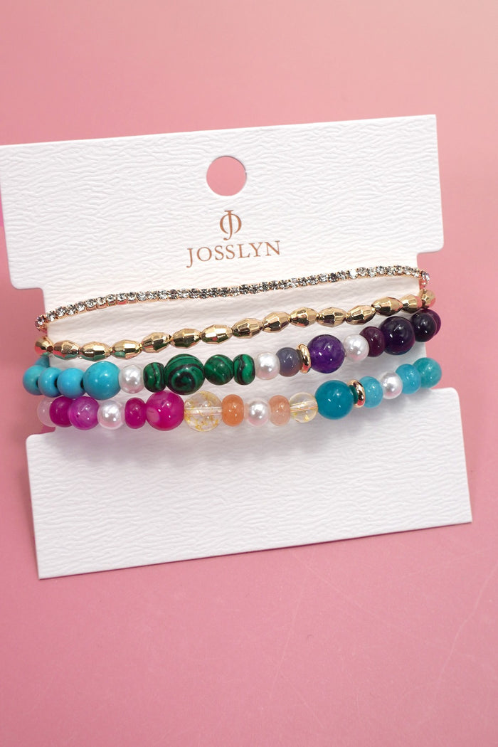 Glass Bead Bracelet SET