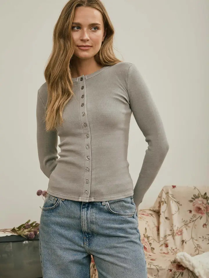 Madelyn Button Top