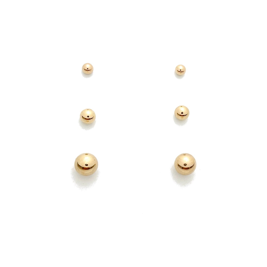 Ball Stud Earring SET