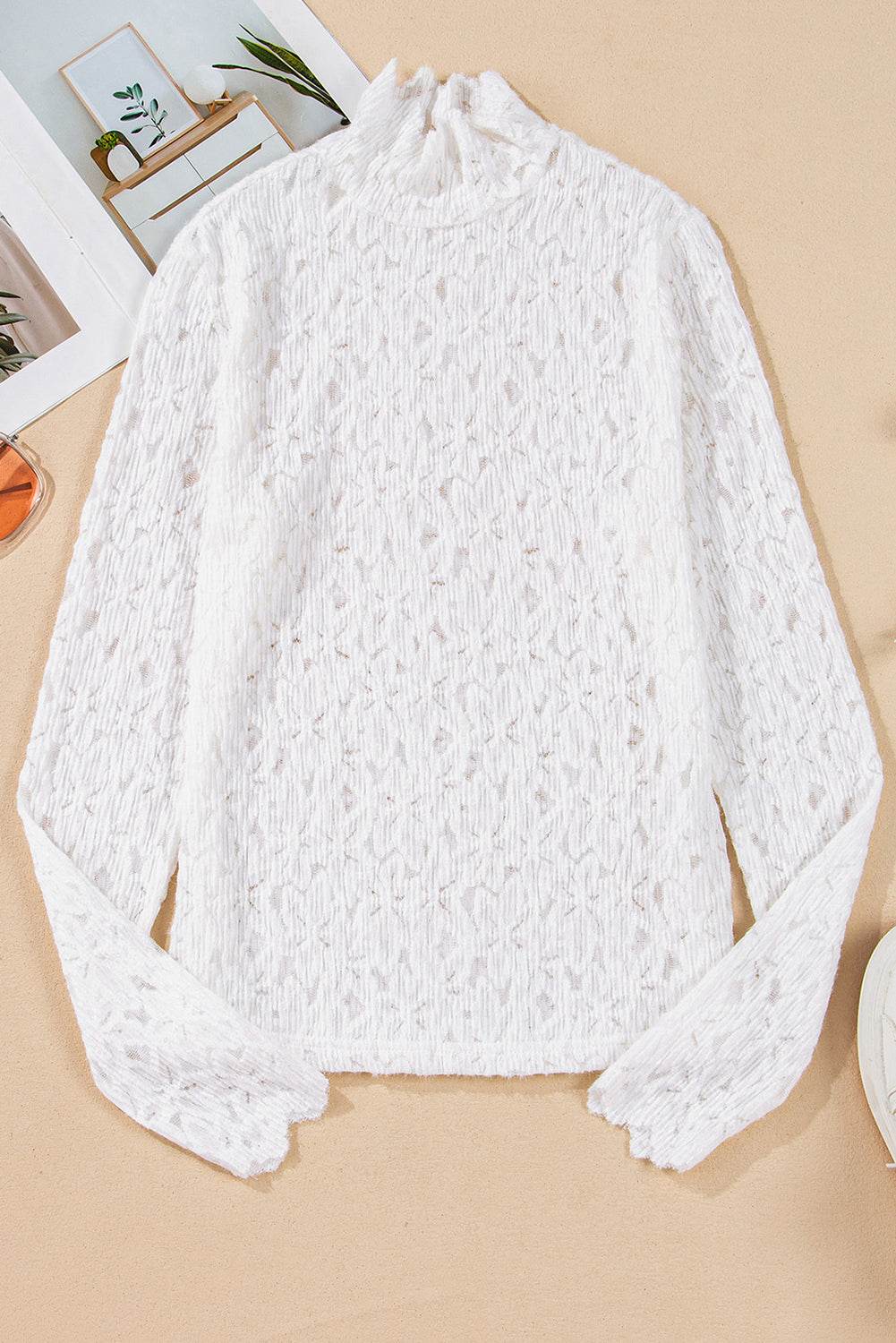 Sheer Mock Lace Top