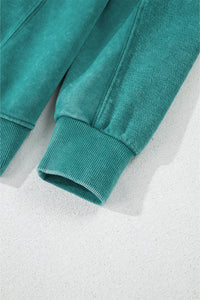 Notched Neck Sweatshirt