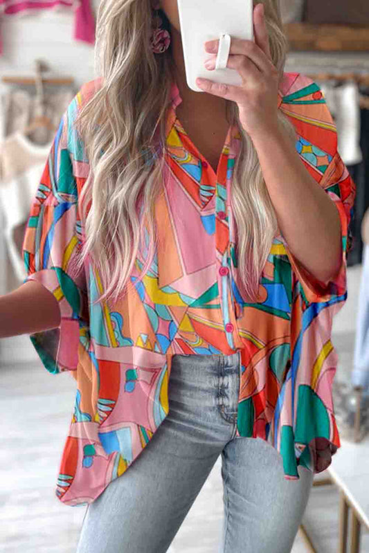 Geometric Blouse - Sale