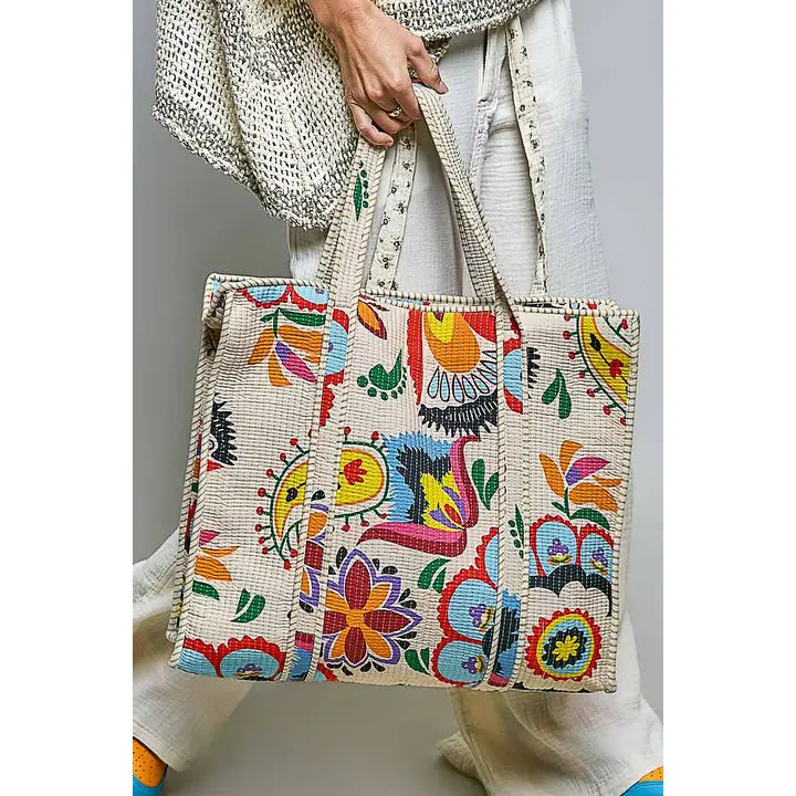 Bohemian Quilted Tote