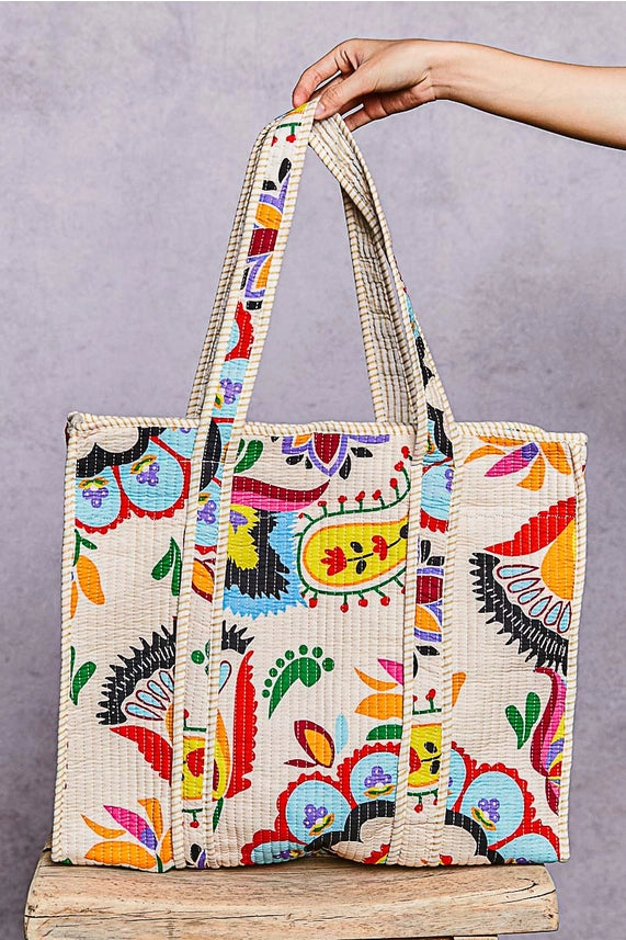 Bohemian Quilted Tote