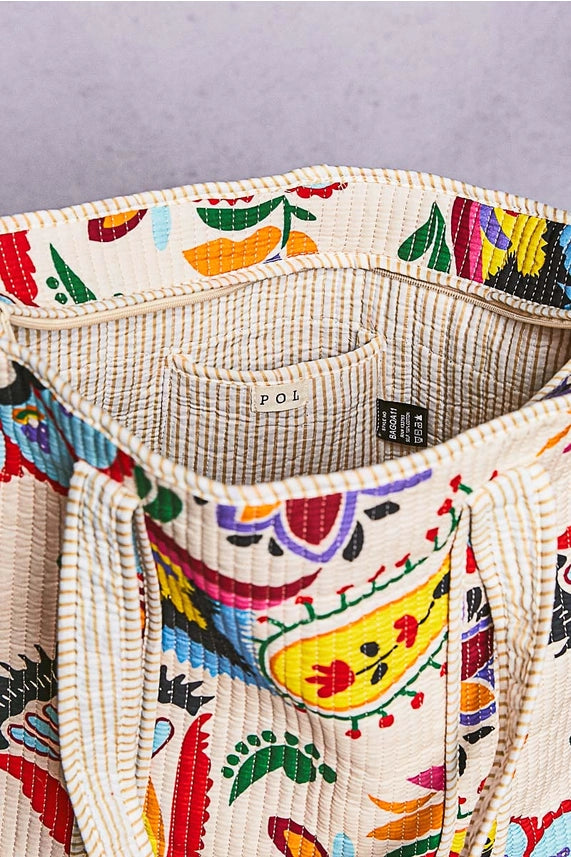 Bohemian Quilted Tote