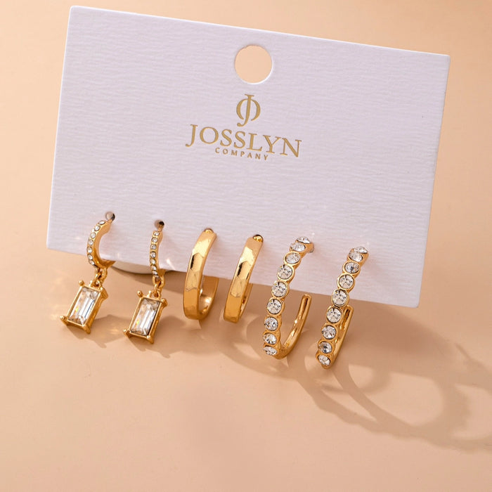 Crystal Drop Earring SET