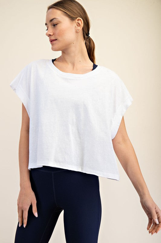 Slub Open Back Top