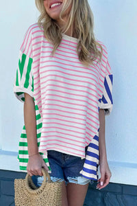 Multi Stripe Oversized Tee