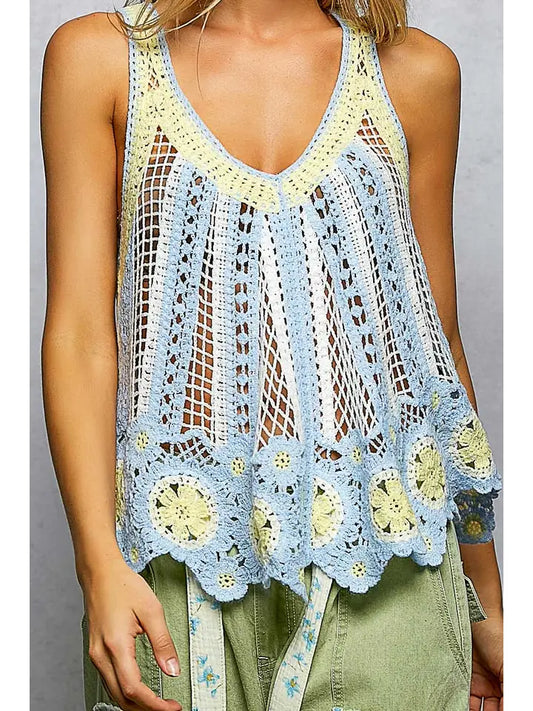 Scalloped Crochet Top