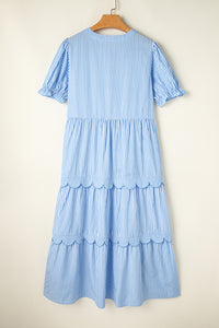 Barb Blue Stripe Dress