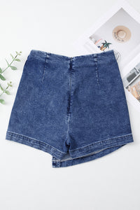 Denim Asymmetric Short