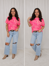 Howdy Pink Tee