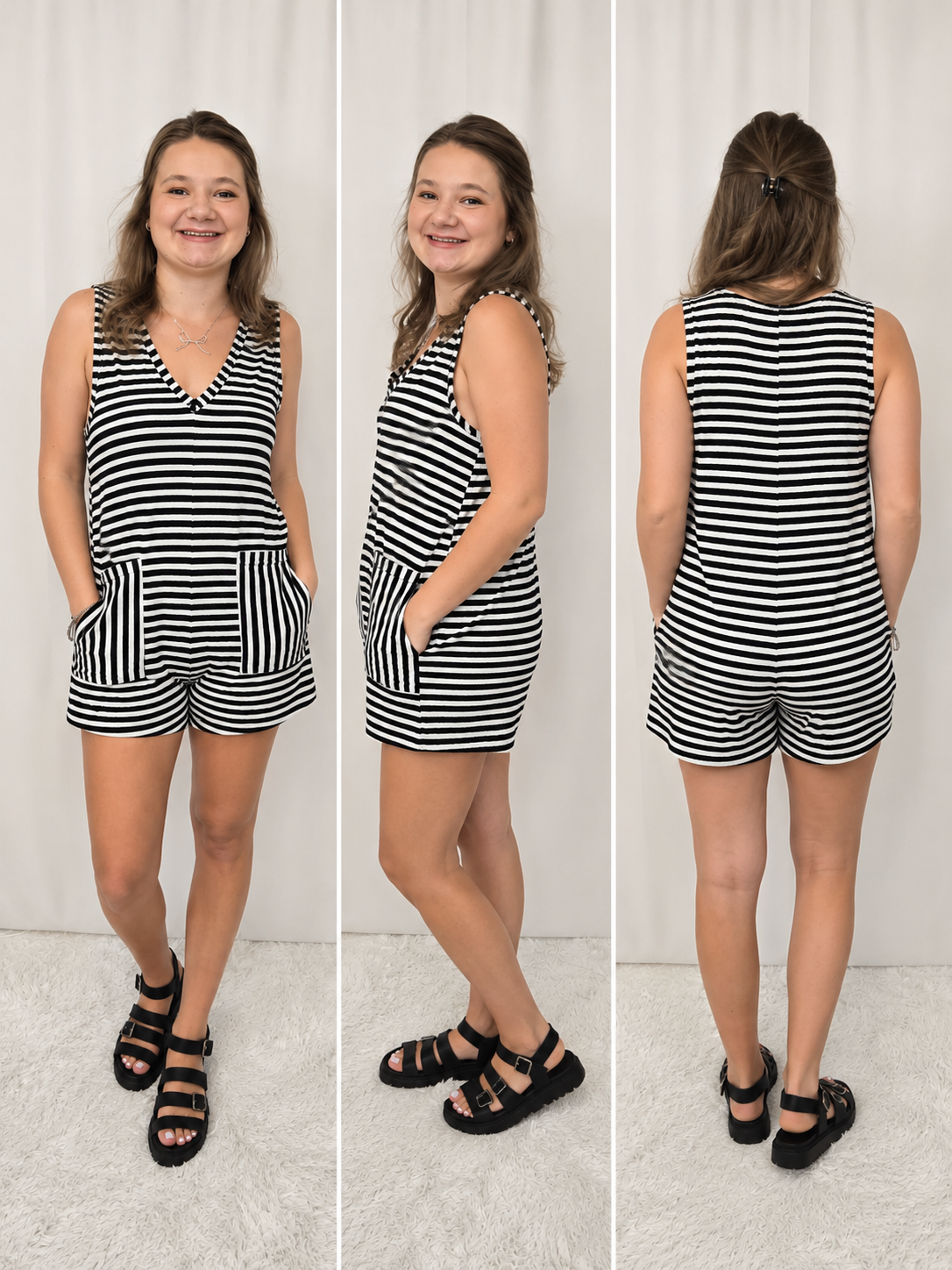 Reese Stripe Romper