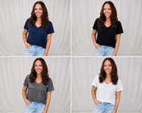 Boyfriend V Neck Tee