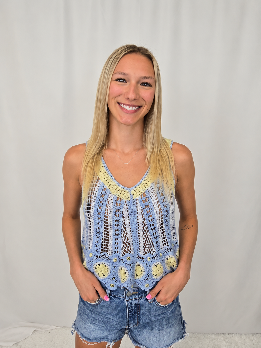 Scalloped Crochet Top