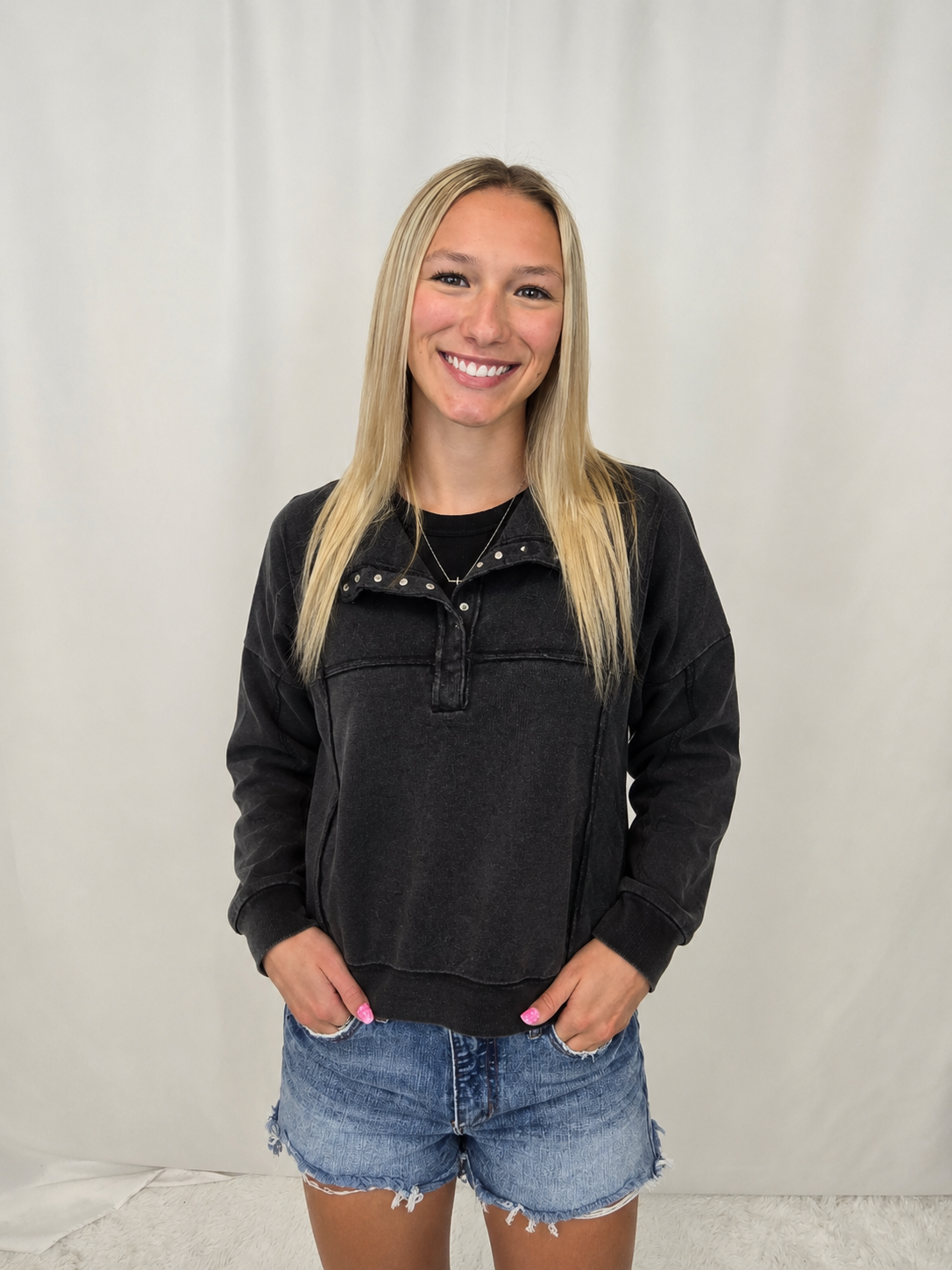 Mandy Half Button
