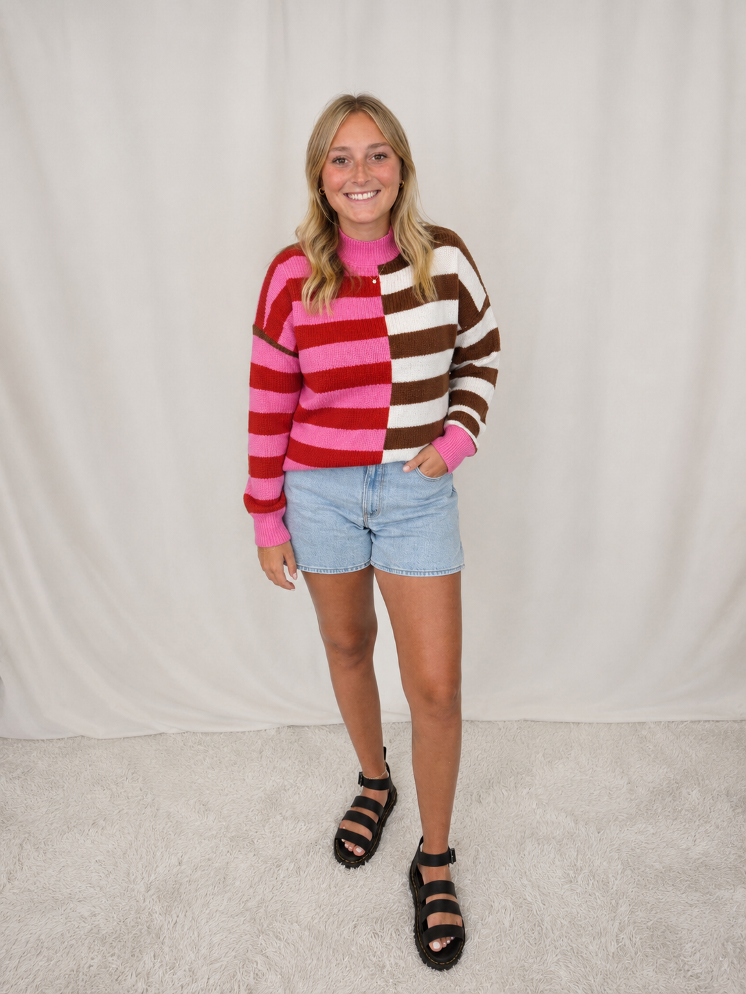 Pink/Red Stripe Sweater