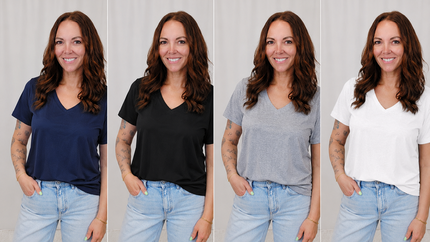 Boyfriend V Neck Tee