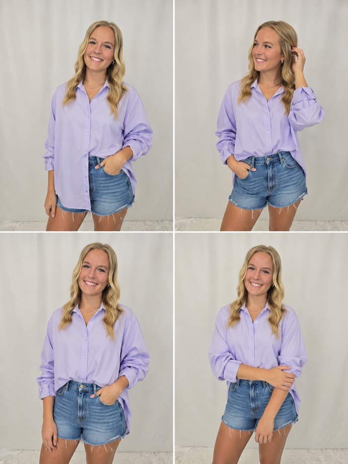 Voile Button Down Shirt