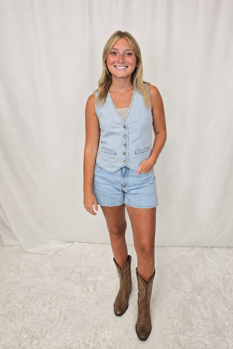 Luna Denim Vest