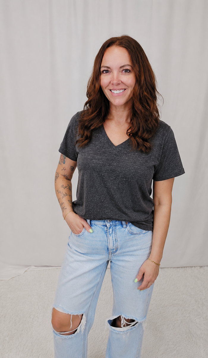Boyfriend V Neck Tee