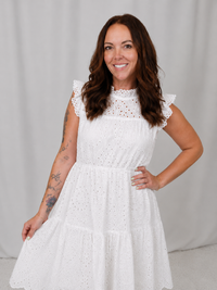 White Hollowed Dress